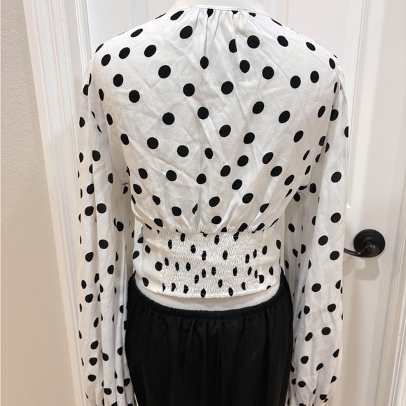 AGGI By HALEWSKI Alicia Bit Of White Blouse Size 2 - Picture 5 of 9